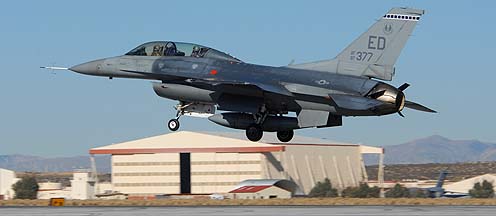 General Dynamics F-16D Block 30H Fighting Falcon 87-0377 of the 412th Test Wing, Edwards Air Force Base, October 23, 2008